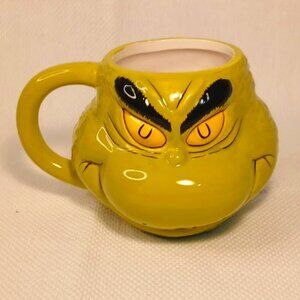 Dr. Seuss The Grinch 3D Sculpted 16 oz Ceramic Mug Cup 2023